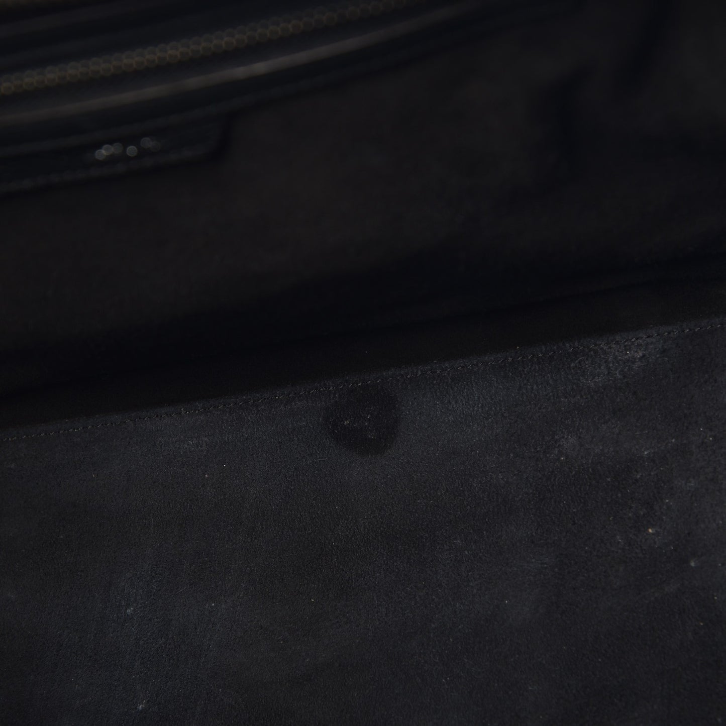 Drummed Calfskin Mini Luggage Black