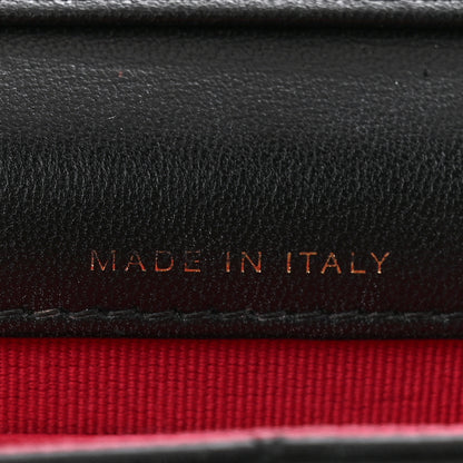 Chanel Lambskin Plexiglass Quilted Coco Love Clutch With Chain Black 7 of 14