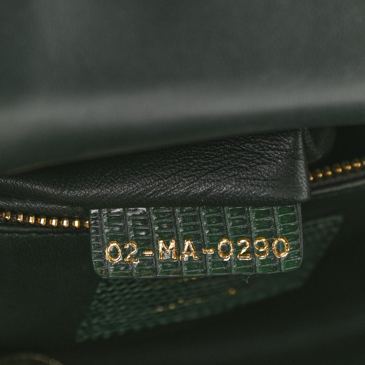 Christian Dior Lizard Mini Lady Dior Green 7 of 8