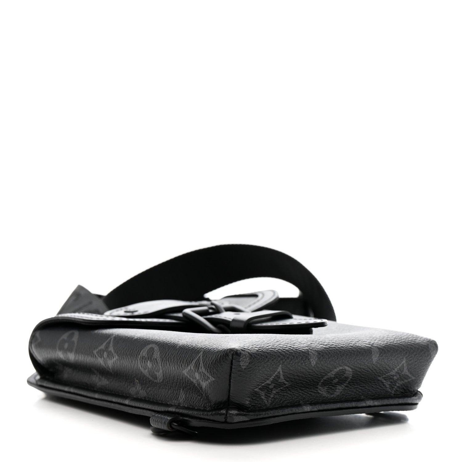 Louis Vuitton Monogram Eclipse Saumur Slingbag Black 4 of 9