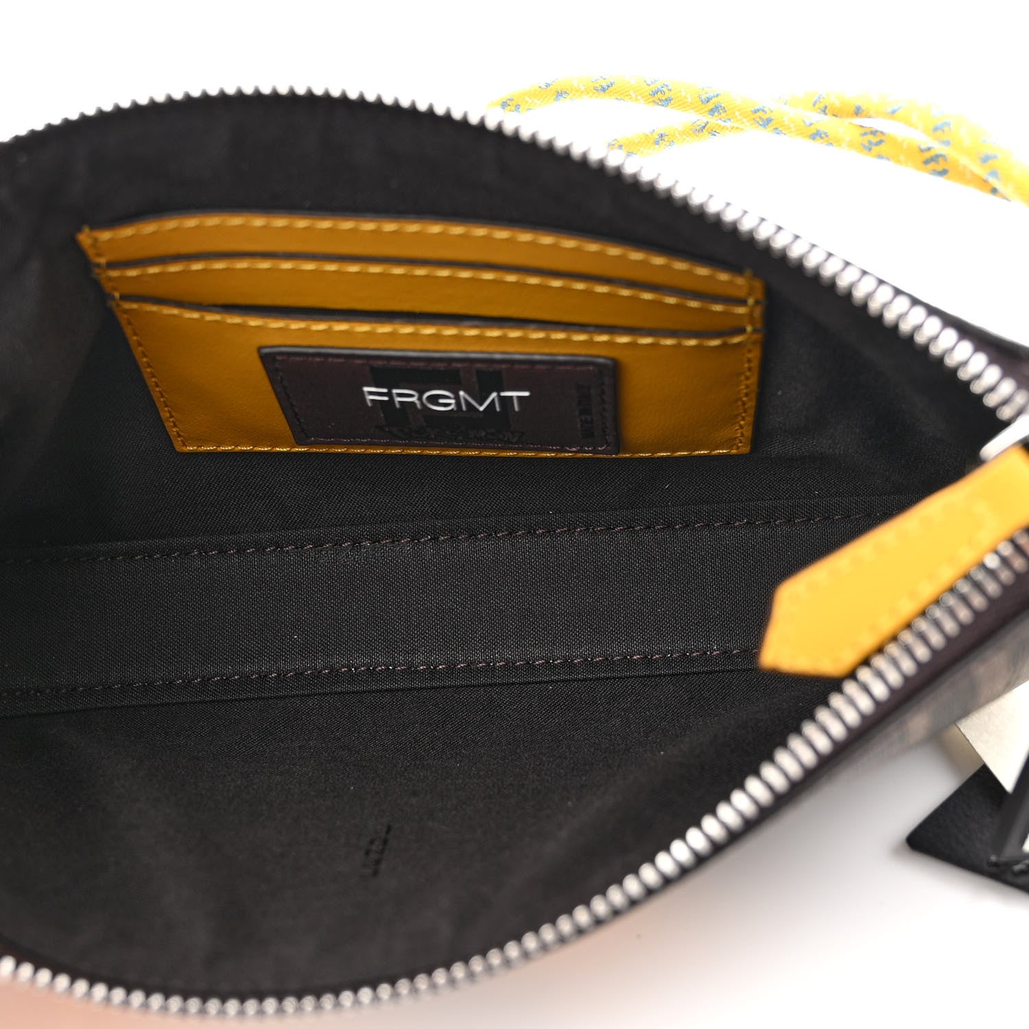 Fendi X FRGMT X POKEMON Glazed Fabric FF Pokemon Print Baguette Pouch Tobacco Moro Giallo 5 of 11