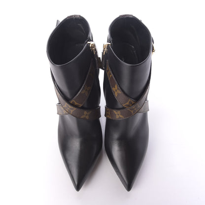 Louis Vuitton Calfskin Patent Monogram Matchmake Low Boots 39 5 of 13
