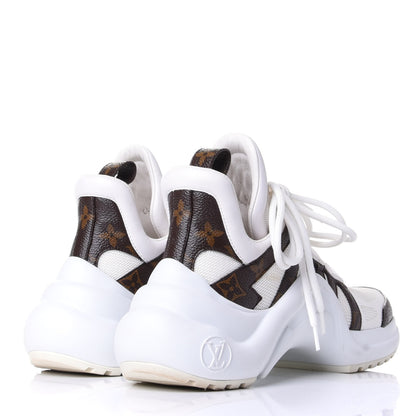 Louis Vuitton Patent Monogram LV Archlight Sneakers 36 White 4 of 11