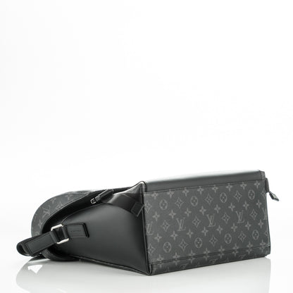 Louis Vuitton Mens Monogram Eclipse Voyager MM Messenger 4 of 8