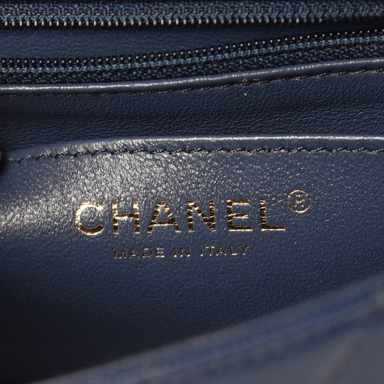 Chanel Caviar Quilted Mini Rectangular Flap Navy 6 of 15