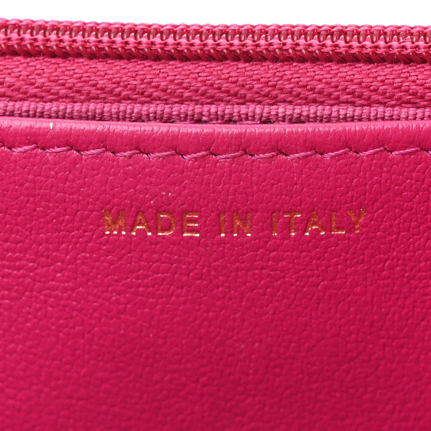 Chanel Lambskin Quilted Studded CC Wallet On Chain WOC Dark Pink 7 of 12