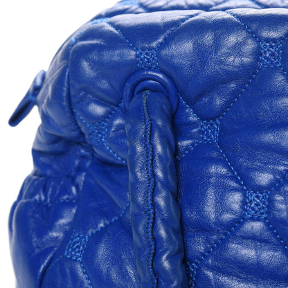 Chanel Lambskin Quilted Hidden Chain Bowler Blue 21 of 21