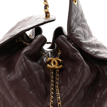 Chanel Caviar Quilted Large Chanel 25 Handbag Dark Brown 8 of 11