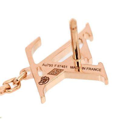 Louis Vuitton 18K Pink Gold Diamond Idylle Blossom LV Stud Single Earring 4 of 4