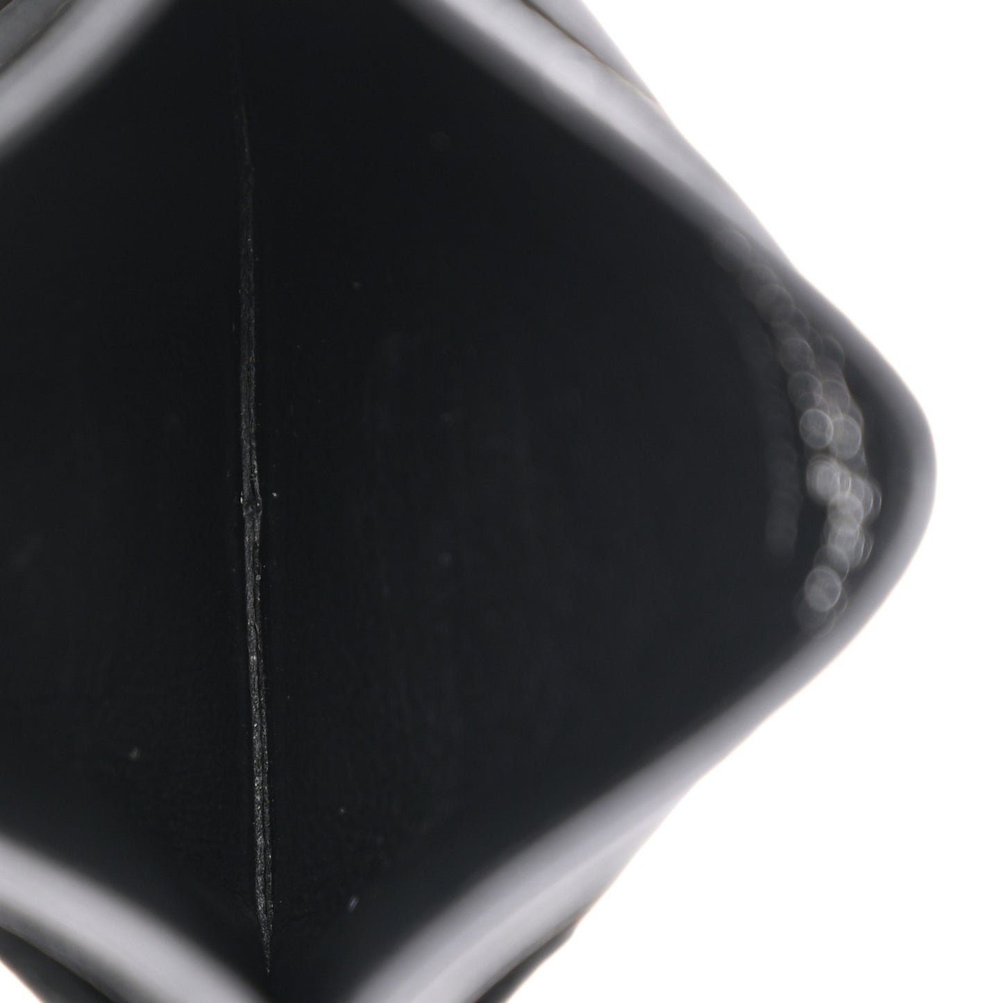 Grain De Poudre Matelasse Chevron Monogram Credit Card Case Black