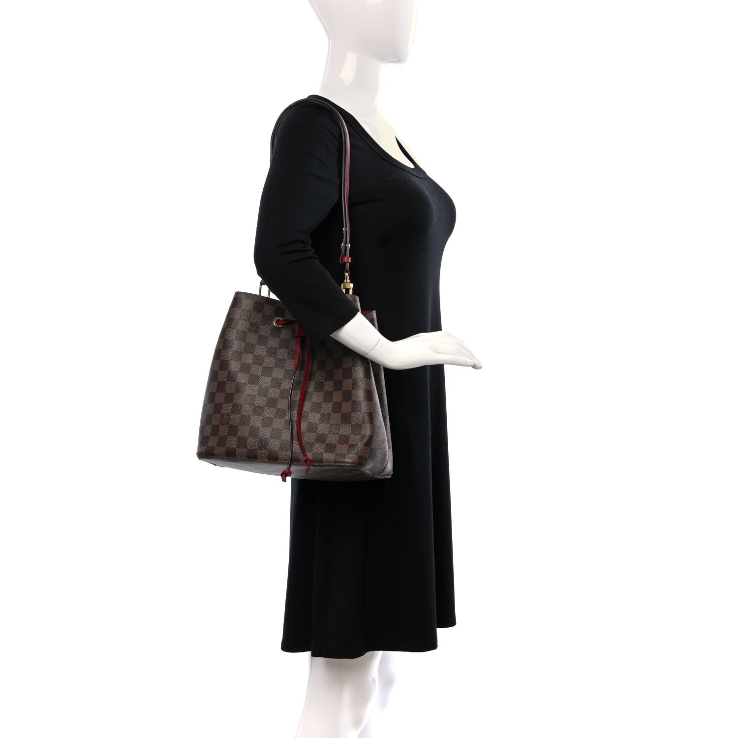Louis Vuitton Damier Ebene Neonoe MM Cherry Berry 2 of 8