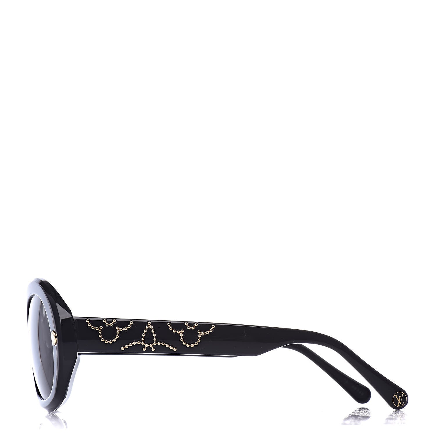Louis Vuitton Studded La Piscine Sunglasses Z1049U Black 3 of 8