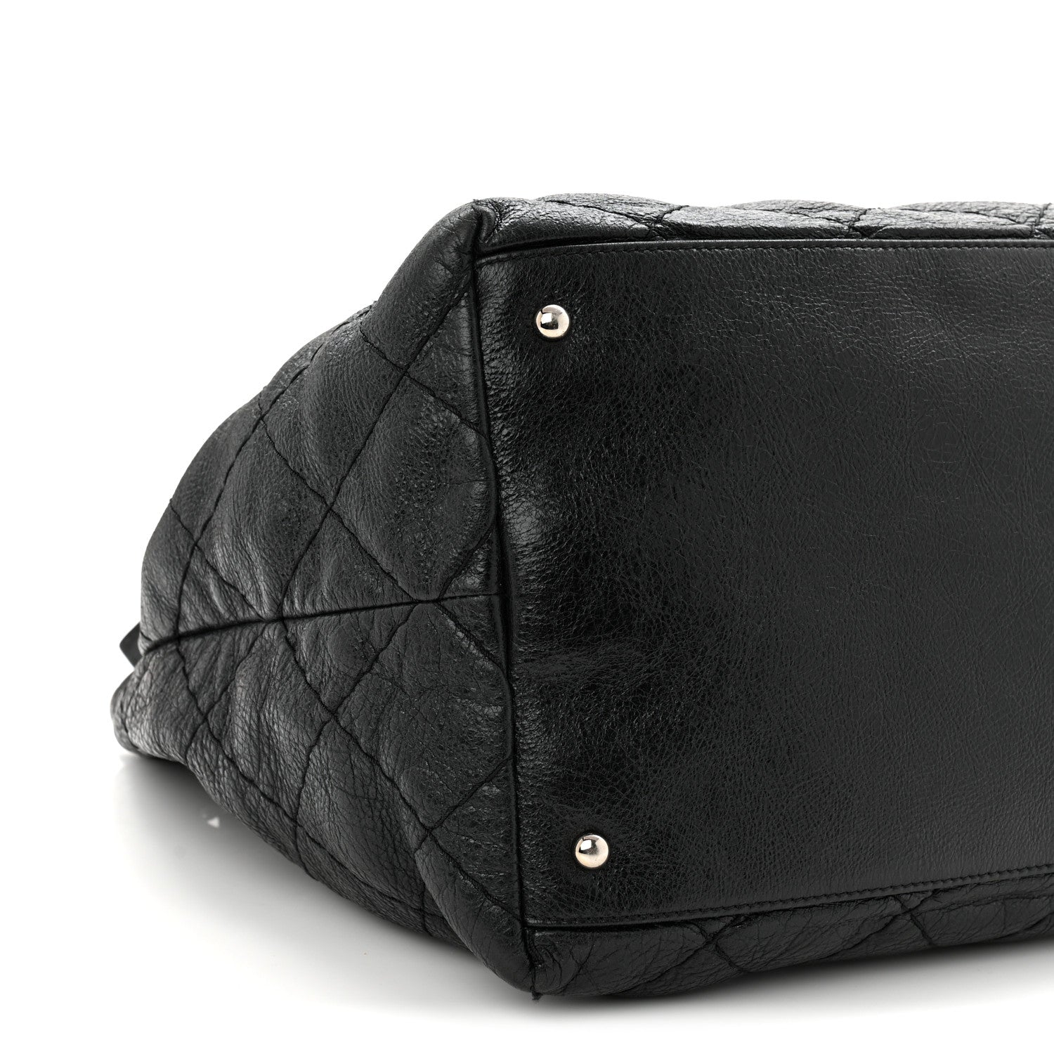 Chanel Glazed Calfskin On The Road Drawstring Tote Black 9 of 10