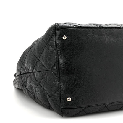 Chanel Glazed Calfskin On The Road Drawstring Tote Black 9 of 10