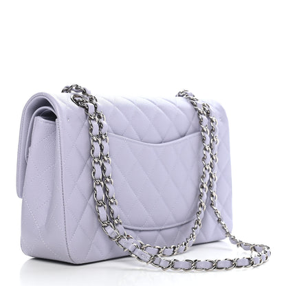 Chanel Caviar Quilted Medium Double Flap Light Purple 3 of 9