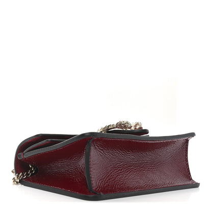 Gucci Crinkled Patent Mini Dionysus Shoulder Bag Rosso Ancora Red 4 of 10
