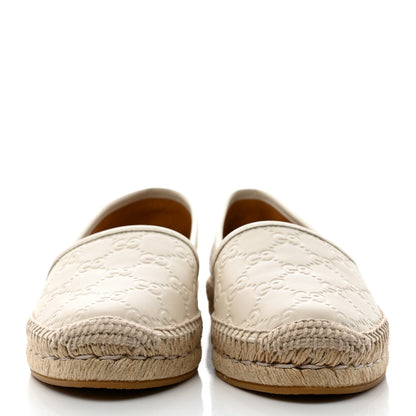 Gucci Guccissima Signature Espadrilles 37.5 Mystic White 2 of 9