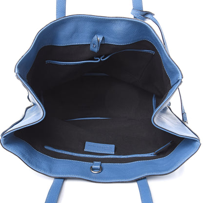 Alexander McQueen Pebbled Calfskin Skull Padlock Tote Blue 5 of 18