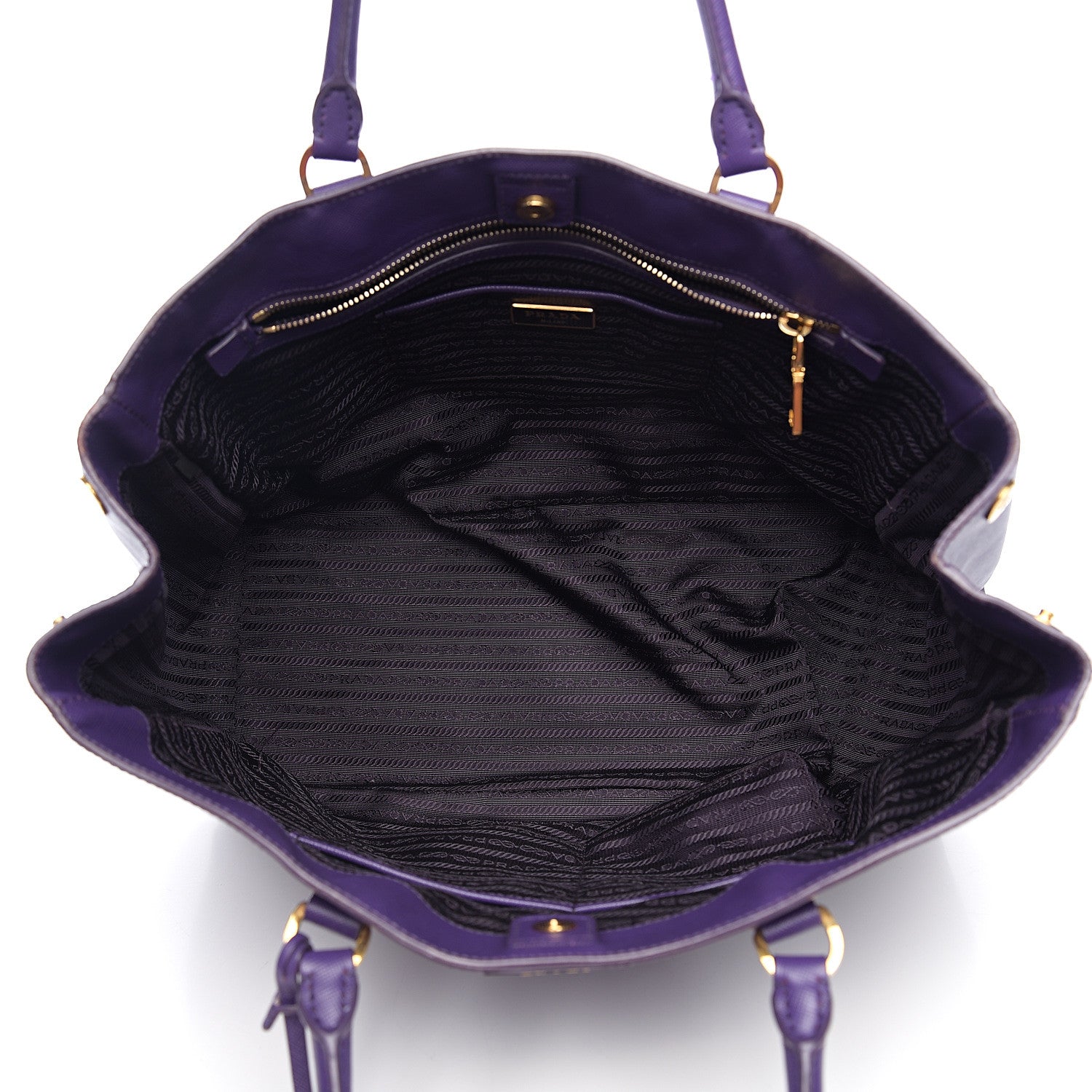 Prada Saffiano Lux Large Tote Viola 4 of 16