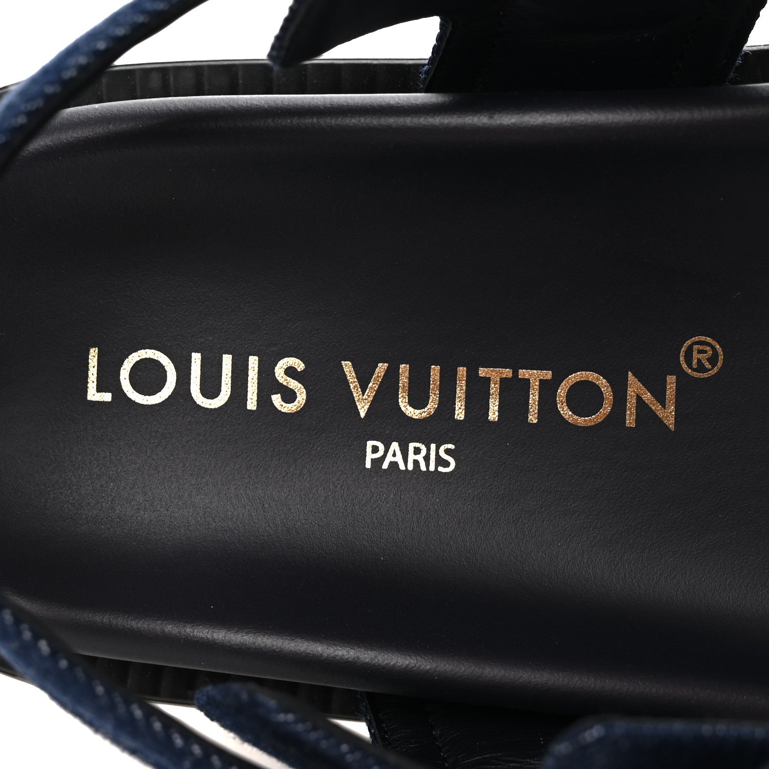 Louis Vuitton Denim Sunset Comfort Flat Sandals 39 Blue 8 of 9