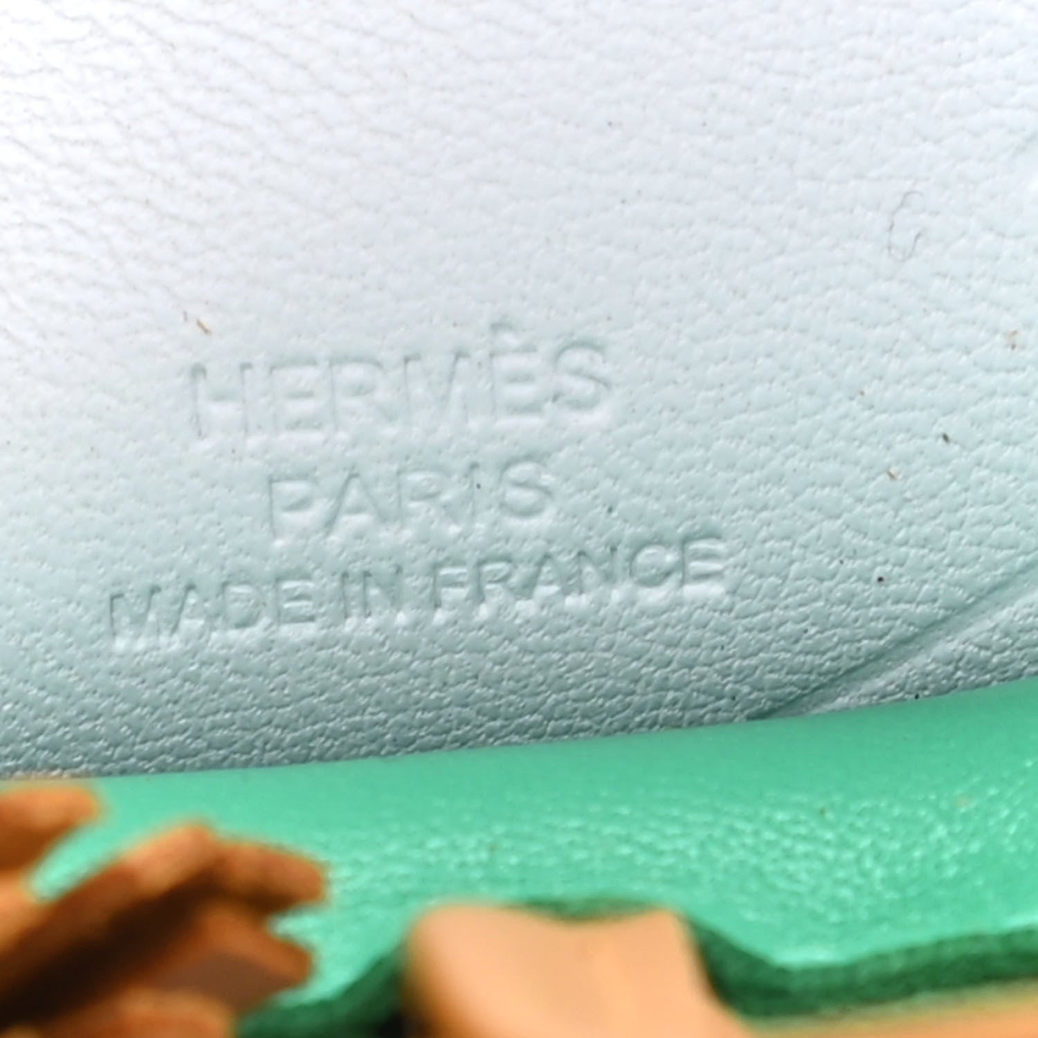 Hermes Milo Lambskin Grigri Rodeo Pegase Horse Bag Charm MM Menthe Sesame Bleu Brume 3 of 4