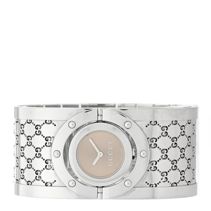 Gucci Stainless Steel 33mm Twirl Quartz Watch Brown 2 of 5