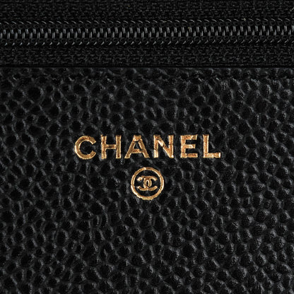 Chanel Caviar Quilted Wallet On Chain WOC Black 6 of 7