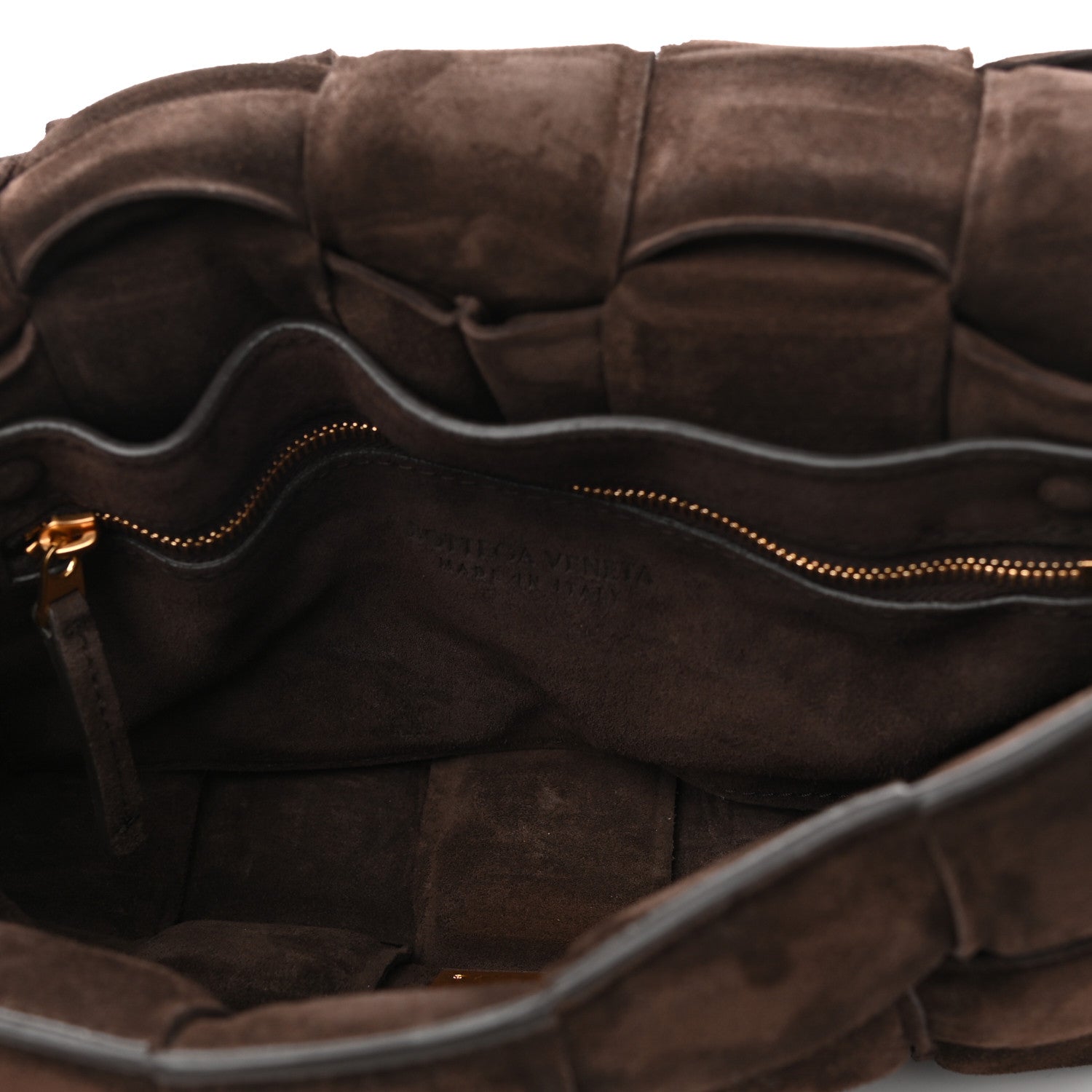 Bottega Veneta Suede Maxi Intrecciato Padded Cassette Crossbody Bag Fondant 4 of 9