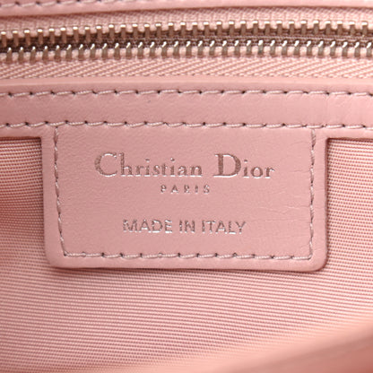 Christian Dior Lambskin Cannage Ruffle New Lock Flap Pink 9 of 12