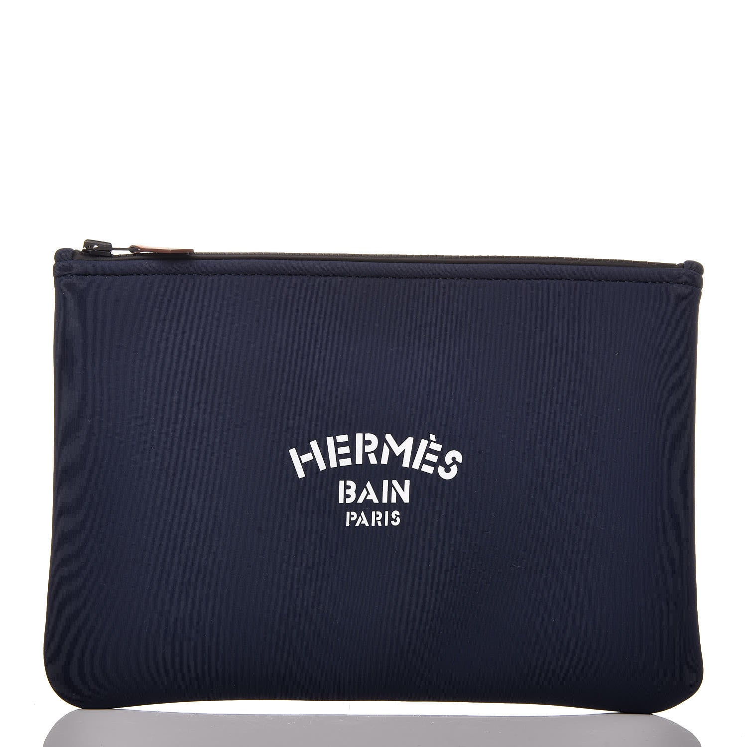Hermes Neobain Polymide Eltane MM Flat Beach Case Bleu 1 of 8