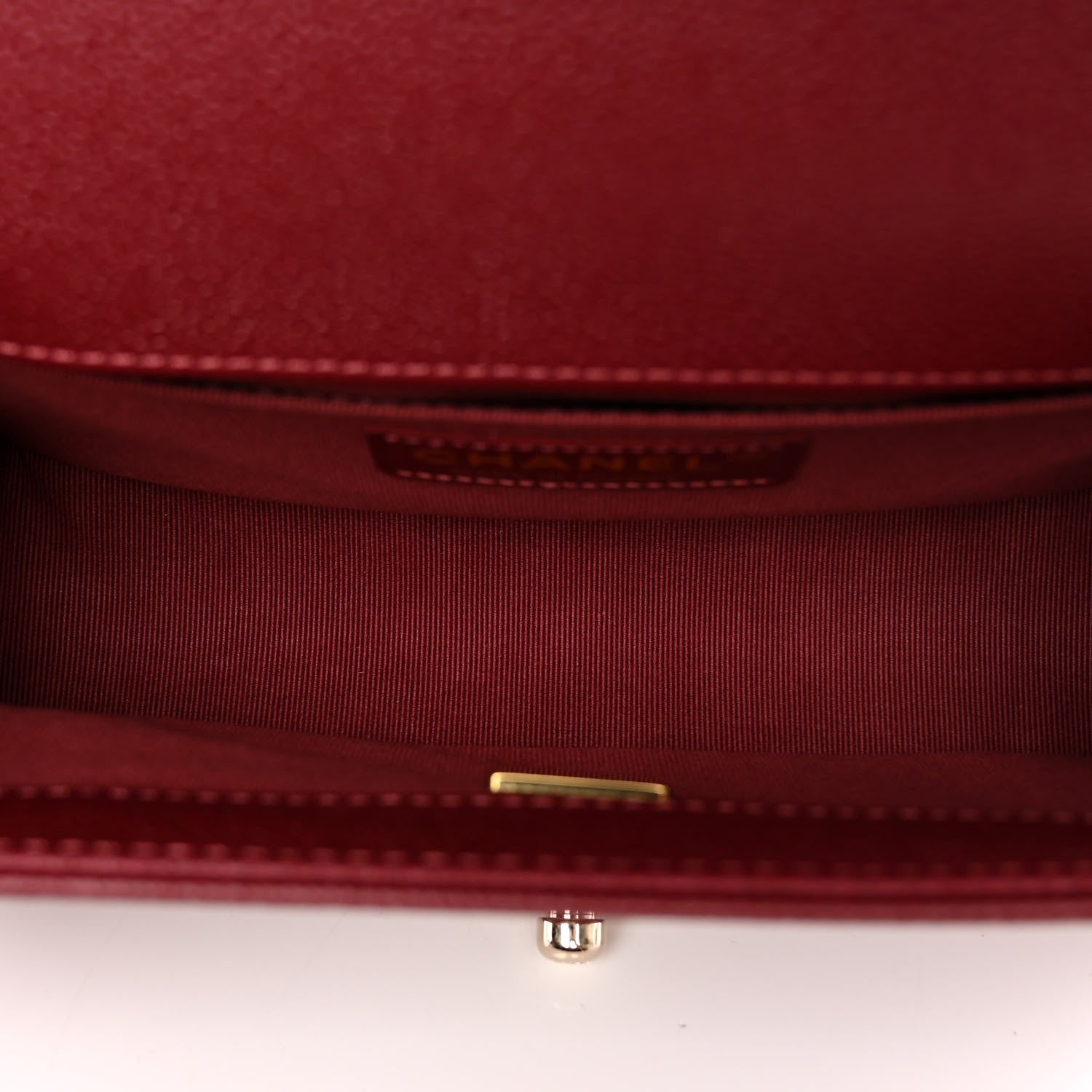 Chanel Caviar Quilted Small Boy Flap Burgundy 5 of 10
