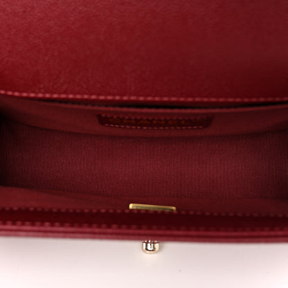 Chanel Caviar Quilted Small Boy Flap Burgundy 5 of 10