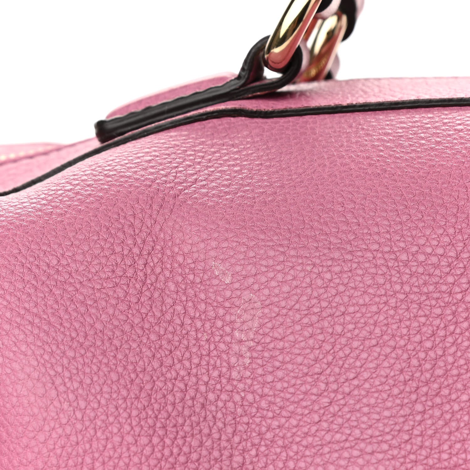 Gucci Pebbled Calfskin Medium Soho Boston Fresia Rose 11 of 12
