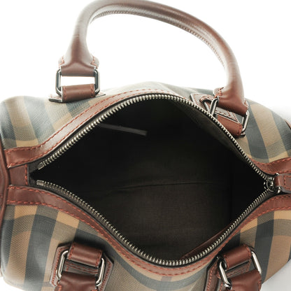 Burberry Smoked Check Small Chester Bowling Bag Brown 5 of 8