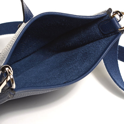 Hermes Taurillon Clemence Evelyne TPM Bleu Saphir 5 of 15