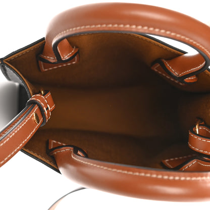 Celine Triomphe Canvas Calfskin Mini Vertical Cabas Tan 4 of 7