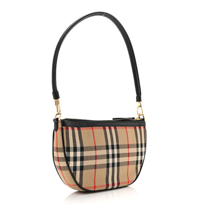 Burberry Vintage Check Calfskin Olympia Slim Pouch Archive Beige 3 of 13