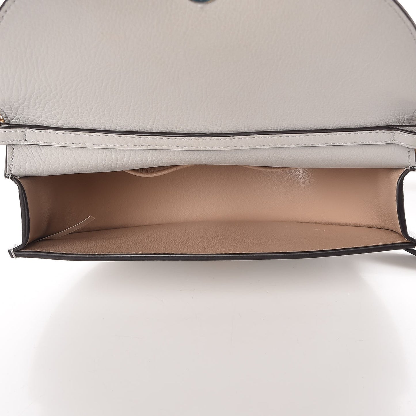 Calfskin Small Nile Bracelet Minaudiere Bag Airy Grey