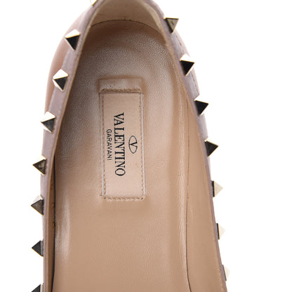 Valentino Garavani Nappa Rockstud Ballerina Flats 39.5 Light Cuir Poudre 6 of 11