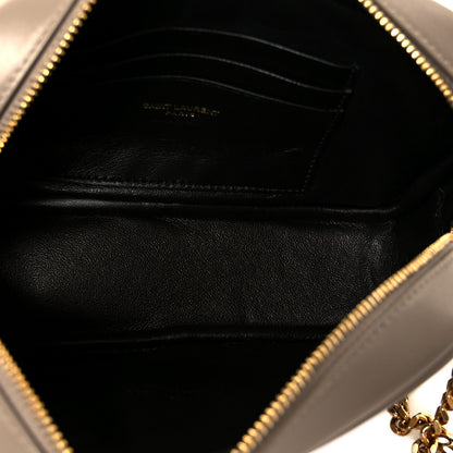 Saint Laurent Calfskin Matelasse Monogram Mini Lou Camera Bag Greyish Brown 5 of 9