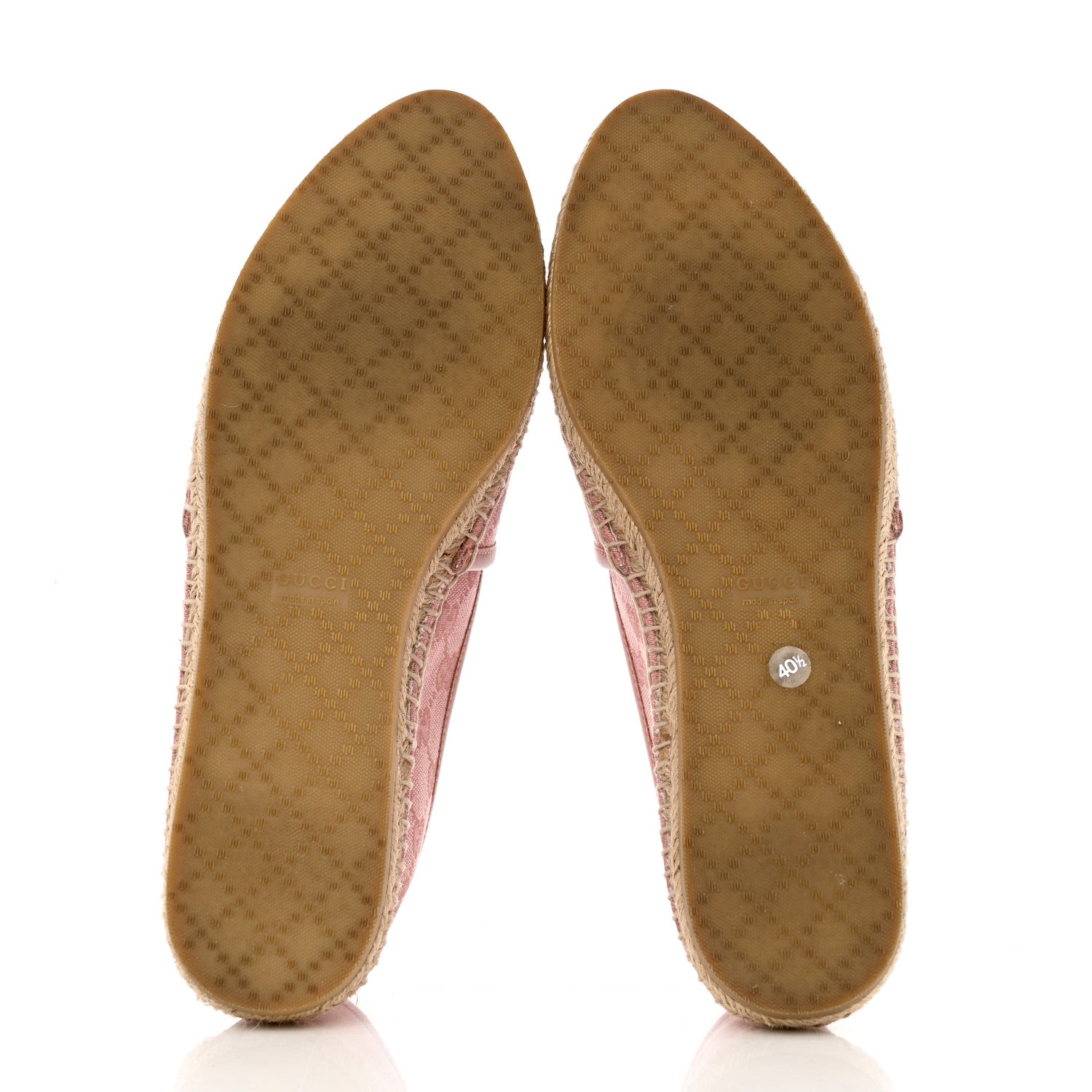 Gucci Monogram Espadrilles 40.5 Soft Pink 5 of 11