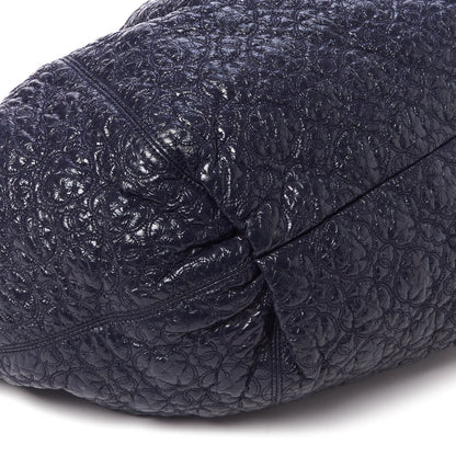 Chanel Vinyl Graphic Edge Drawstring Tote Navy 5 of 8