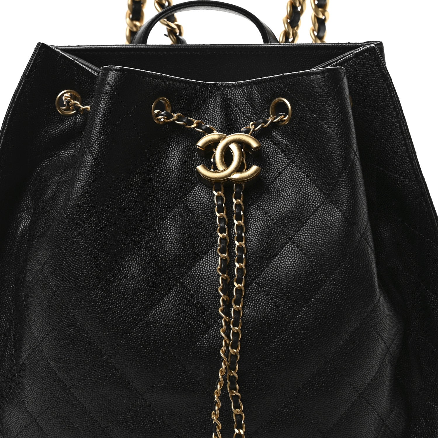 Chanel Caviar Quilted Large Chanel 25 Backpack Black 8 of 11