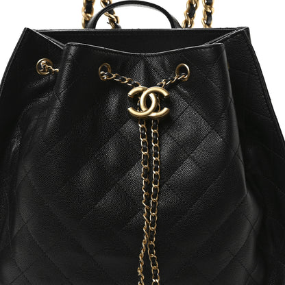 Chanel Caviar Quilted Large Chanel 25 Backpack Black 8 of 11