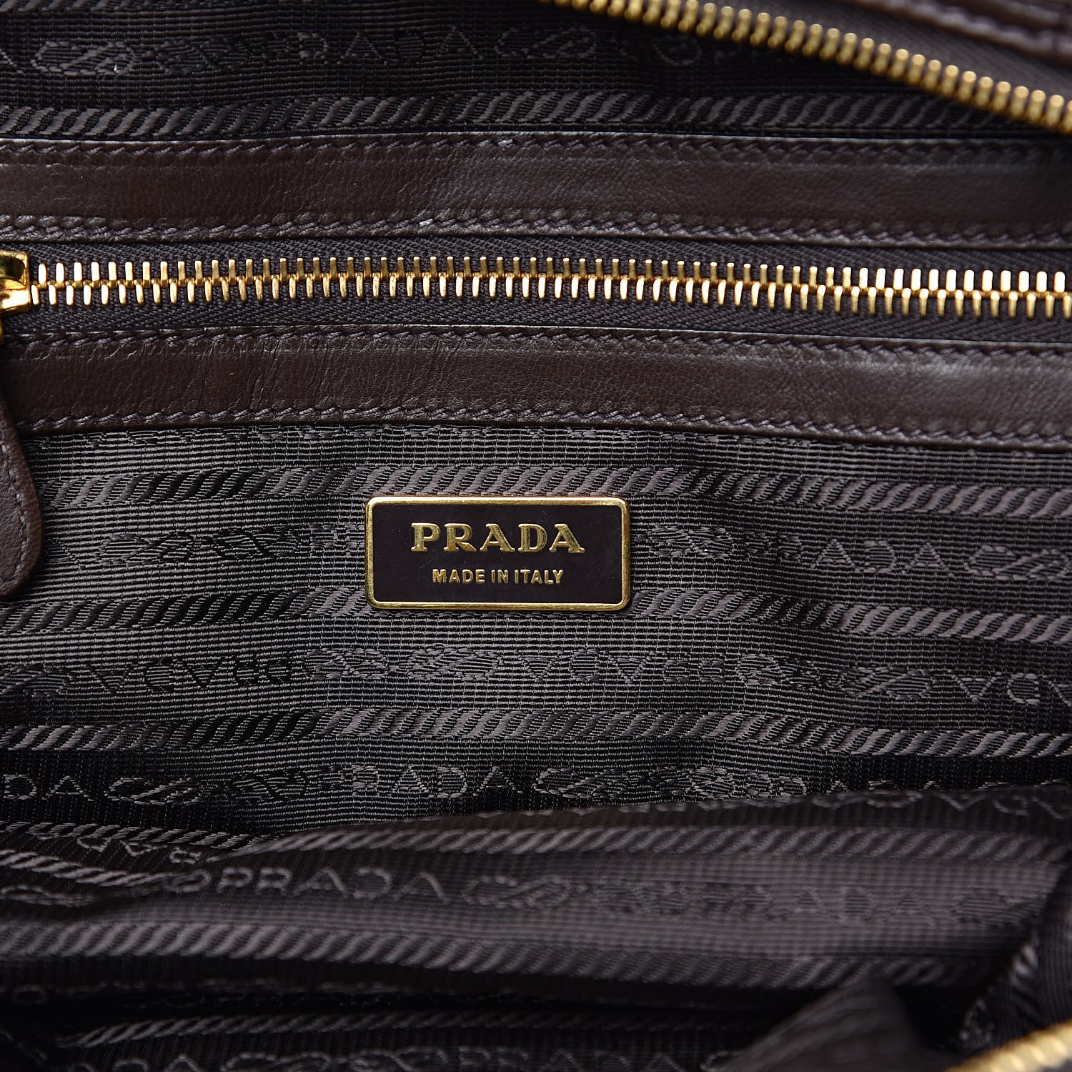 Prada Nappa Gaufre Dome Satchel Caffe 6 of 12