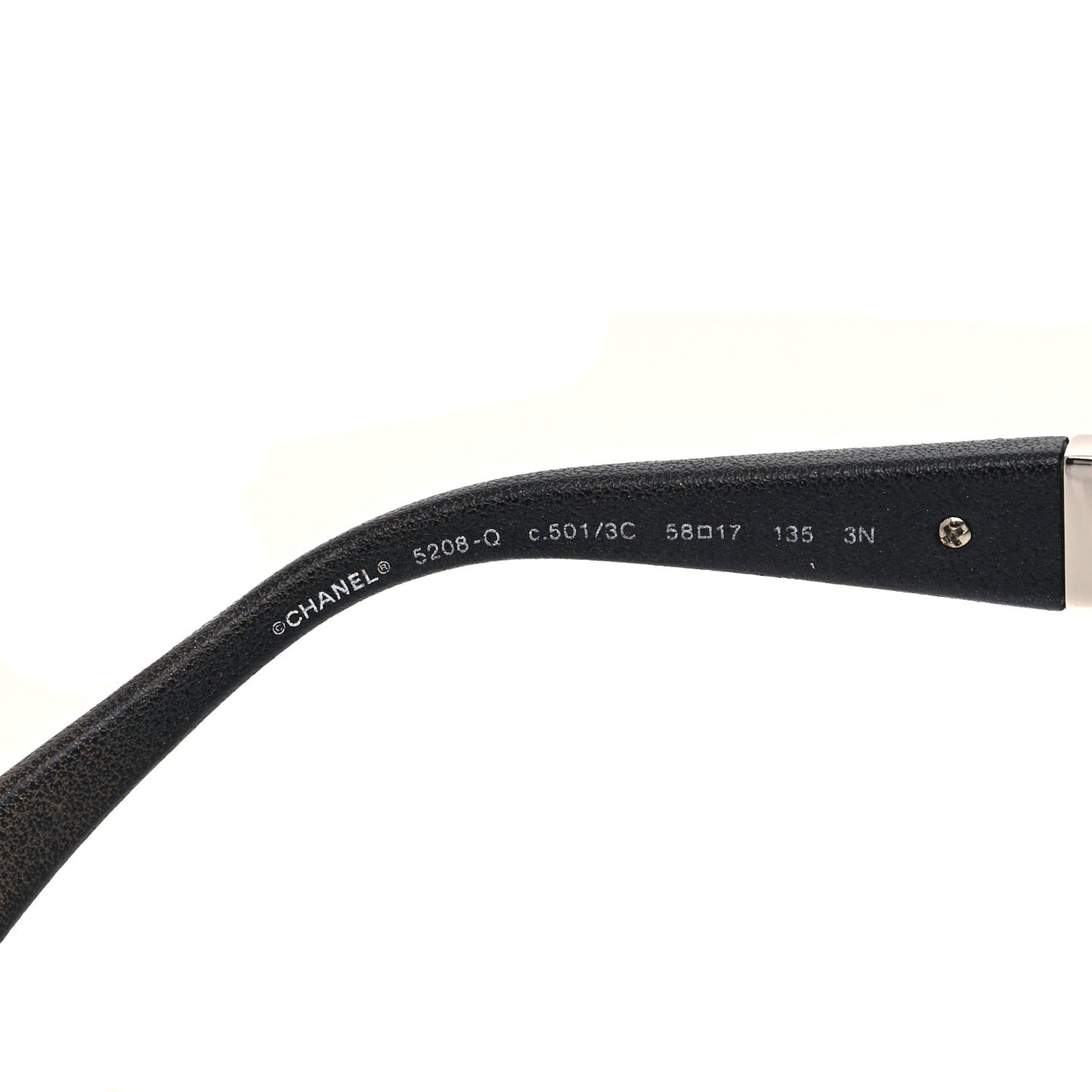 Acetate Chain Sunglasses 5208-Q Black