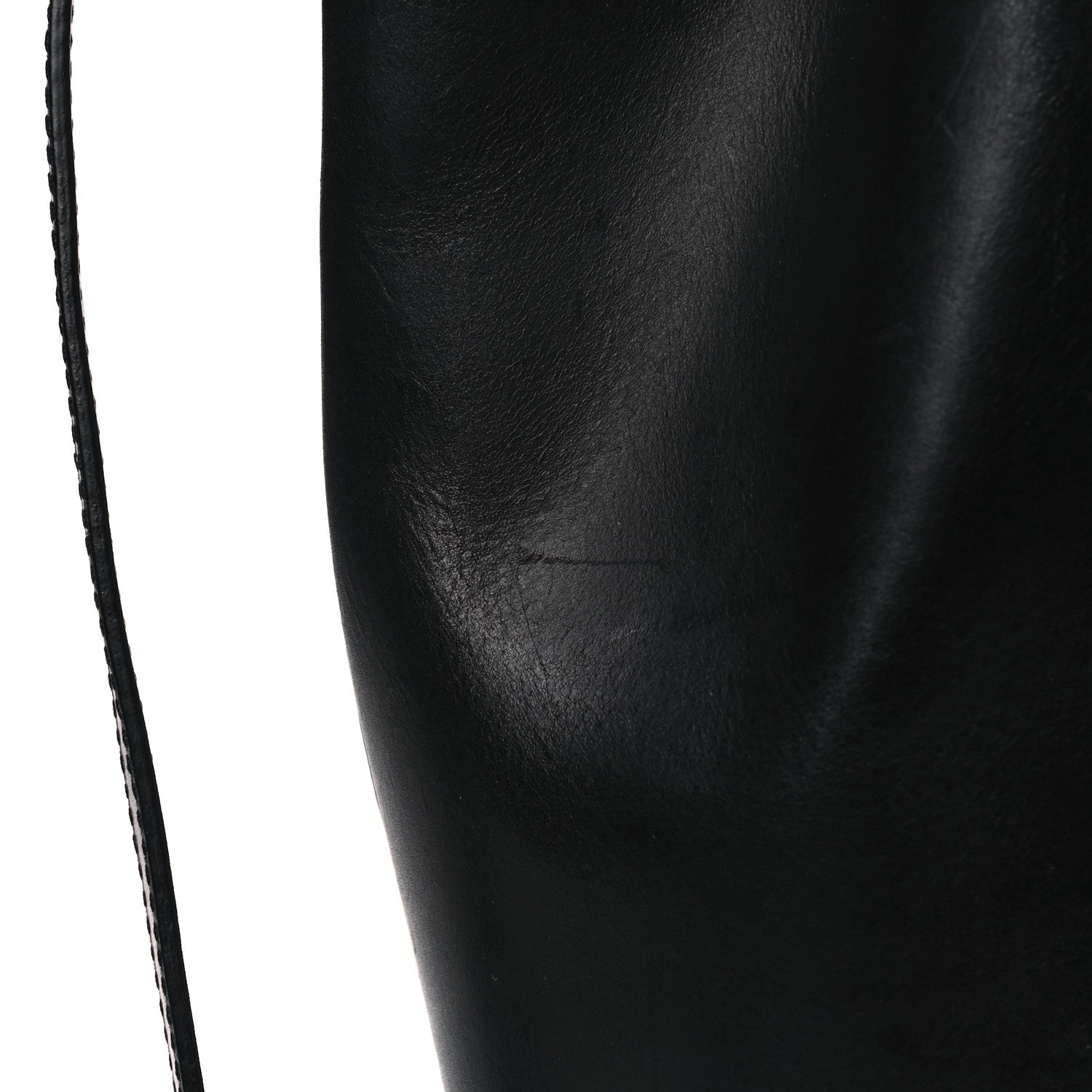 Mansur Gavriel Vegetable Tanned Calfskin Bucket Bag Black Ballerina 11 of 11