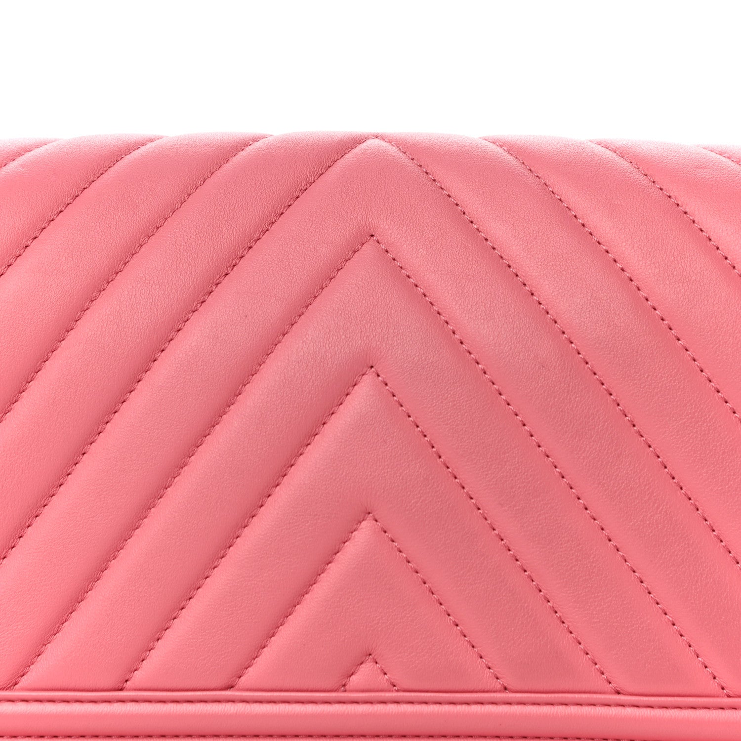 Chanel Lambskin Chevron Quilted Medium Boy Flap Pink 11 of 11