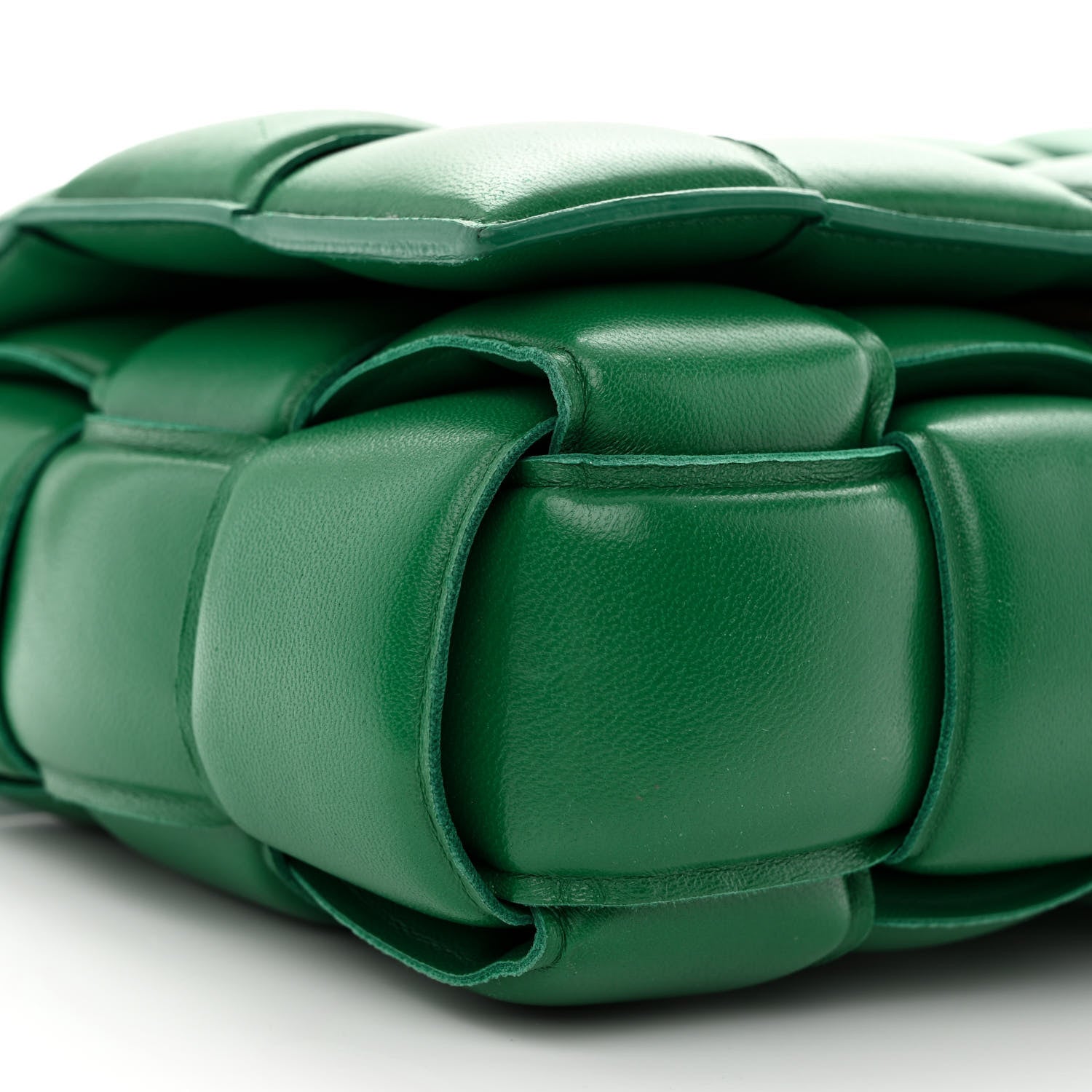 Bottega Veneta Nappa Maxi Intreccio Padded Cassette Crossbody Bag Racing Green 10 of 11
