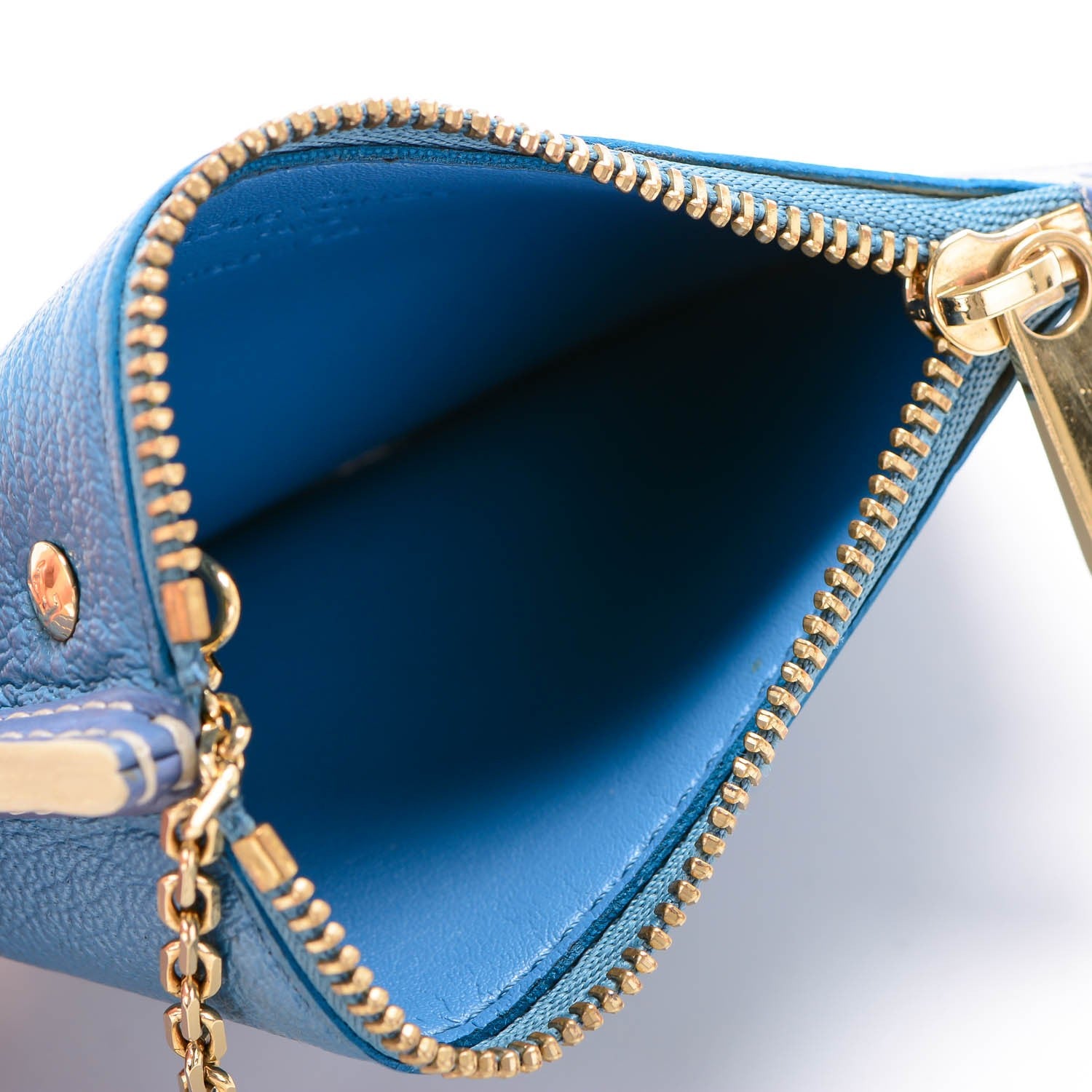 Louis Vuitton Suhali Key Pouch Blue 5 of 6
